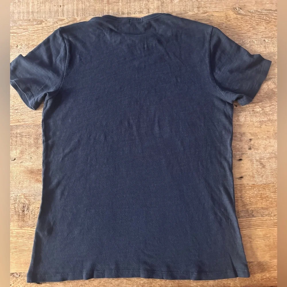 G/FORE Short Sleeve Crew Neck T-Shirt in Navy Blue Size Large